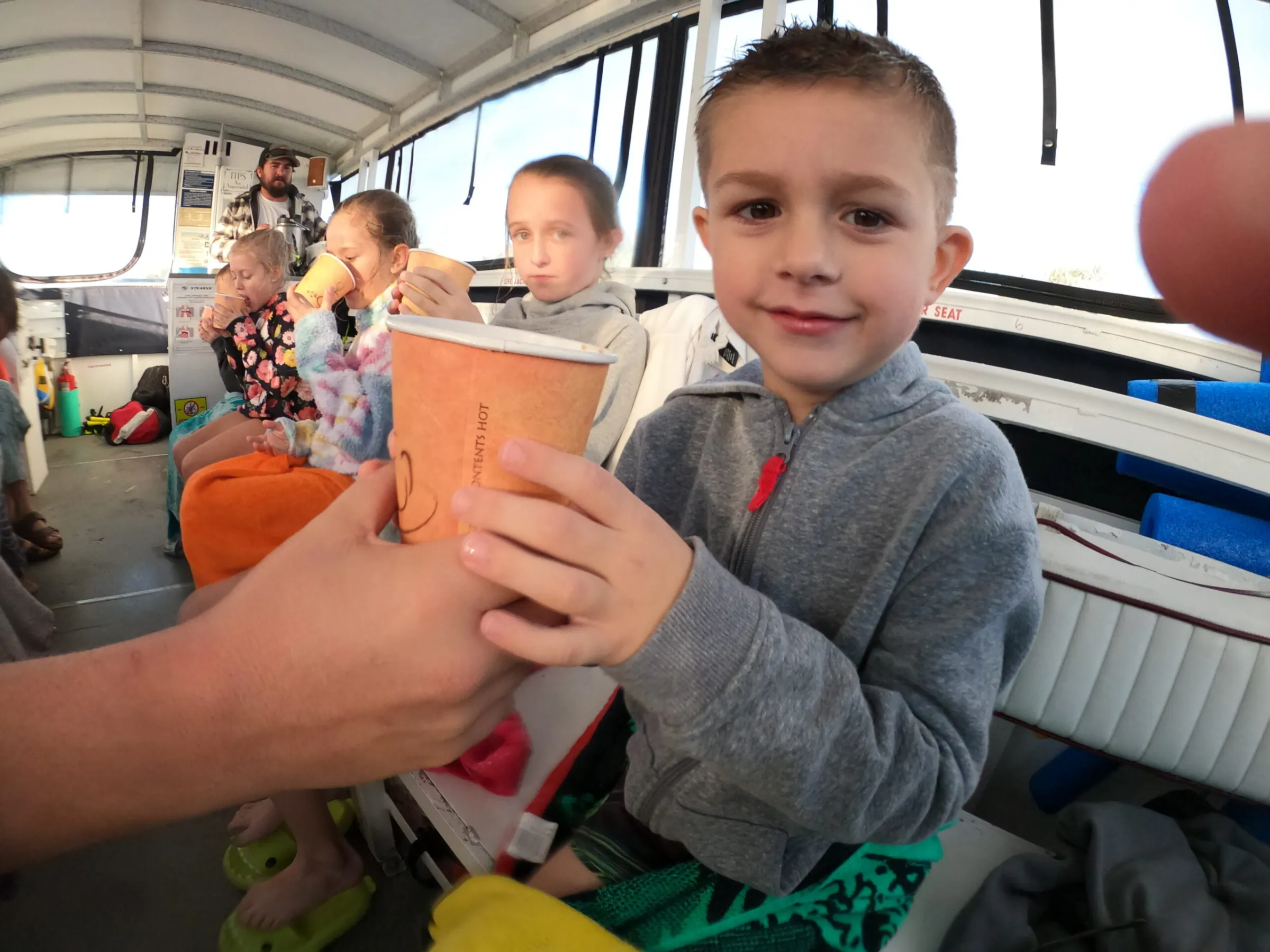 Hot chocolate to warm up after the tour.